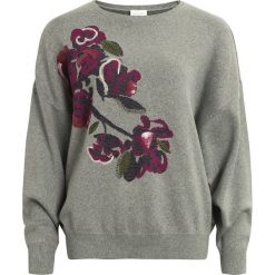 Kardigany damskie: Sweter, okrągły dekolt, cienka dzianina