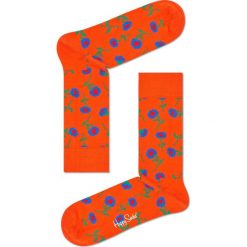 Happy Socks - Skarpetki Sunflower. Czerwone skarpetki damskie marki Happy Socks, z elastanu. W wyprzedaży za 29,90 zł.