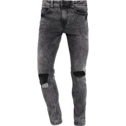 Jeansy męskie: Only & Sons ONSAVI WARP ACID WASH Jeans Skinny Fit black