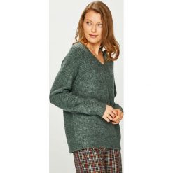 Vila - Sweter. Szare swetry klasyczne damskie Vila, l, z dzianiny. W wyprzedaży za 99,90 zł.