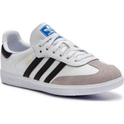 Buty adidas - Samba Og C BB6975 Ftwwht/Cblack/Cgrani. Białe półbuty dziewczęce Adidas, na sznurówki. W wyprzedaży za 169,00 zł.