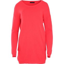Czerwony Sweter Nonchalance. Czerwone swetry klasyczne damskie Born2be, l, z dzianiny, z okrągłym kołnierzem. Za 74,99 zł.
