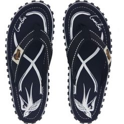 Chodaki męskie: Gumbies Japonki męskie Gumbies Islander Canvas Flip-Flops TATTOO r. 37