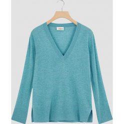 Sweter w kolorze turkusowym. Niebieskie swetry damskie Rodier, klasyczne. W wyprzedaży za 122,95 zł.