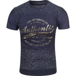 Koszulka męska t-shirt niebieski Recea. Niebieskie koszulki męskie Recea, xl, bez wzorów, z bawełny, bez kołnierzyka, bez rękawów. W wyprzedaży za 12,99 zł.