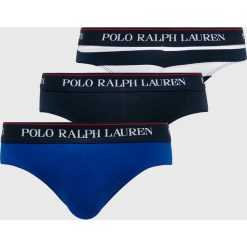 Polo Ralph Lauren - Slipy (3-pack). Niebieskie slipy męskie Polo Ralph Lauren, s, bez wzorów, z elastanu. W wyprzedaży za 139,90 zł.