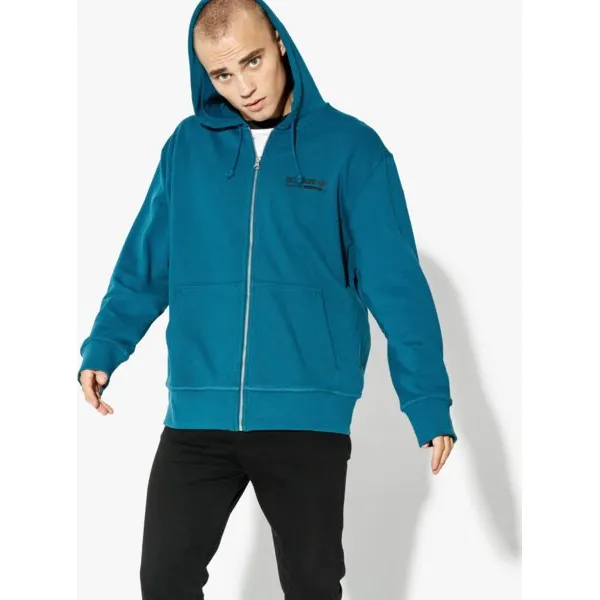 Adidas Bluza Kaval Fz Hoody Originals Core , niebieski, rozmiar M. Niebieskie bluzy męskie Adidas, na jesień, m, bez wzorów, z bawełny, z kapturem, bez rękawów, bez kaptura. W wyprzedaży za 199,99 zł.