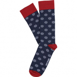 Skarpety snowflake granatowy. Niebieskie skarpetki męskie Recman. Za 29,00 zł.