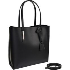 Skórzana torebka w kolorze czarnym - (S)32 x (W)33 x (G)13 cm. Czarne torebki klasyczne damskie Bosccolo, ze skóry. W wyprzedaży za 369,95 zł.