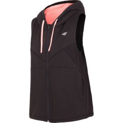 Bezrękawnik treningowy damski BLDF001 - czarny. Bluzy sportowe damskie 4f. W wyprzedaży za 49,99 zł.