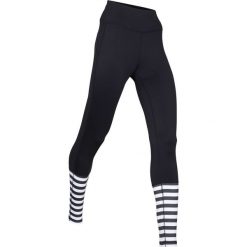 Legginsy sportowe termoaktywne, długie, Level 2 bonprix czarno-biel wełny. Czarne getry damskie termoaktywne bonprix, w paski, z wełny. Za 74,99 zł.