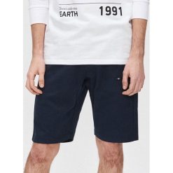 Szorty dresowe basic - Granatowy. Niebieskie spodenki i szorty męskie Cropp, s, bez wzorów, z dresówki. Za 59,99 zł.