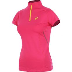 Bluzki, topy, tuniki: koszulka do biegania damska ASICS SPEED SHORTSLEEVE 1/2 ZIP / 114466-0211