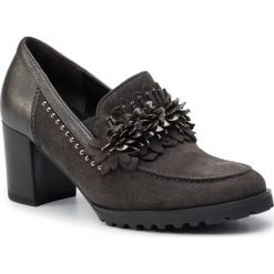 Półbuty GABOR - 91.471.19 Pepper/Grey. Szare półbuty damskie Gabor, bez wzorów, ze skóry, bez obcasa, na obcasie, bez zapięcia. W wyprzedaży za 399,00 zł.