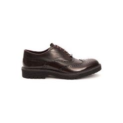 Trussardi półbuty męskie bordowe 43. Czerwone półbuty męskie Trussardi, bez wzorów, bez zapięcia. W wyprzedaży za 259,00 zł.