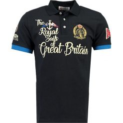 Koszulka polo w kolorze granatowym. Niebieskie koszulki męskie Geographical Norway Men, m, z nadrukiem, z bawełny, polo, bez rękawów. W wyprzedaży za 120,95 zł.