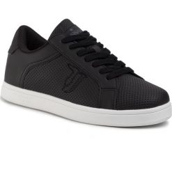 Sneakersy TRUSSARDI JEANS - 79A00528 K299. Czarne półbuty damskie Trussardi Jeans, z jeansu. W wyprzedaży za 339,00 zł.