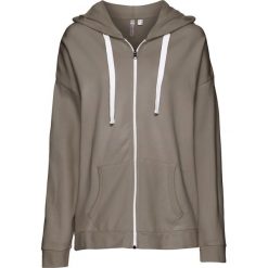 Bluzy damskie: Bluza z kapturem oversize „Boyfriend” bonprix brunatny