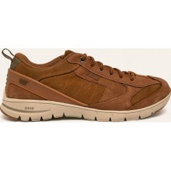 Caterpillar - Buty skórzane Mythos. Żółte sneakersy męskie Caterpillar, ze skóry, na sznurówki. W wyprzedaży za 359,90 zł.