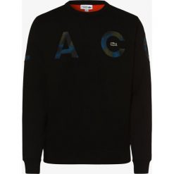 Lacoste - Męska bluza nierozpinana, czarny. Czarne bluzy męskie Lacoste, m, z napisami, z bawełny, bez kołnierzyka, bez rękawów, bez kaptura. Za 469,95 zł.