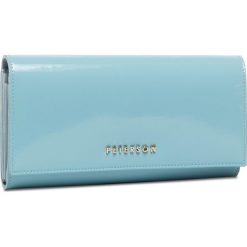 Duży Portfel Damski PETERSON - 467-09-12-07 Sky Blue. Niebieskie portfele damskie Peterson, bez wzorów, ze skóry. Za 139,00 zł.