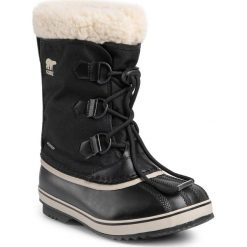 Śniegowce SOREL - Yoot Pac Nylon NY1962 Black 010. Czarne kozaki damskie Sorel, z gumy, bez obcasa, bez zapięcia. W wyprzedaży za 249,00 zł.
