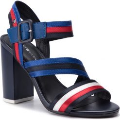 Sandały TOMMY HILFIGER - Sporty Color Mix Heeled Sandal FW0FW04084 Rwb 020. Klapki damskie TOMMY HILFIGER. W wyprzedaży za 429,00 zł.