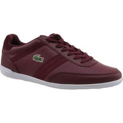 Lacoste Giron 416 1 SPM SPM0062112. Czerwone buty sportowe męskie Lacoste, ze skóry, bez zapięcia. W wyprzedaży za 369,99 zł.