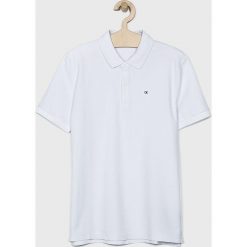 Calvin Klein Jeans - Polo dziecięce 152-176 cm. Niebieskie t-shirty chłopięce Calvin Klein Jeans, bez wzorów, z bawełny, z krótkim rękawem. W wyprzedaży za 159,90 zł.