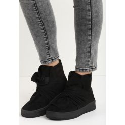 Sneakersy damskie: Czarne Sneakersy Scilla