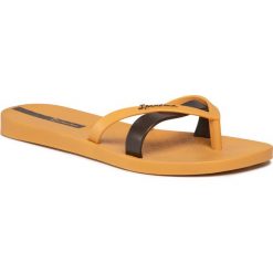 Japonki IPANEMA - Kirei Fem 81805 Yellow/Yellow 21488. Żółte klapki damskie Ipanema, bez wzorów, z tworzywa sztucznego, bez obcasa. Za 59,99 zł.
