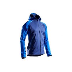 Kurtka Męska Kiprun Warm Regul Niebieska. Niebieskie kurtki sportowe męskie KALENJI, xl, bez wzorów, z elastanu, bez kaptura, do biegania. Za 219,99 zł.