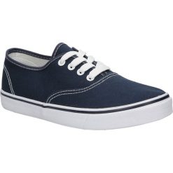 Trampki casu 613001. Niebieskie trampki i tenisówki damskie Casu, bez wzorów, z materiału, bez zapięcia. W wyprzedaży za 39,99 zł.