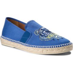 Espadryle KENZO - F865ES188F70 Bleu France 74. Niebieskie espadryle męskie marki Kenzo, ze skóry. W wyprzedaży za 489,00 zł.
