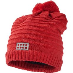 Czapka "Alfred 722" w kolorze czerwonym. Czerwone czapeczki niemowlęce Legowear, z wełny. W wyprzedaży za 47,95 zł.
