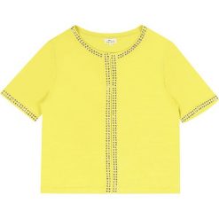 Kardigan "Mody" w kolorze żółtym. Żółte kardigany damskie Ateliers de la maille Paris, bez wzorów, z bawełny. W wyprzedaży za 214,95 zł.