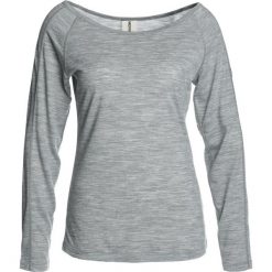 Super.natural ESSENTIAL SCOOP NECK Bluzka z długim rękawem ash melange. Szare bluzki damskie marki super.natural, s, z poliesteru, z długim rękawem. Za 299,00 zł.