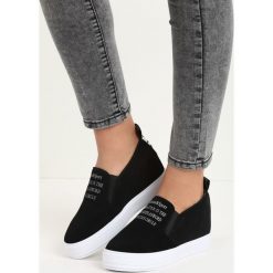 Sneakersy damskie: Czarne Sneakersy Leo