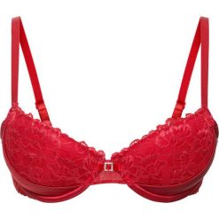 Biustonosz usztywniany bonprix czerwony. Czerwone biustonosze z fiszbinami marki bonprix. Za 49,99 zł.