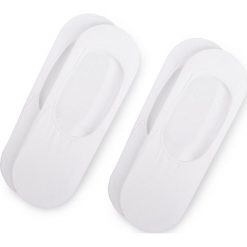 Zestaw 2 par stopek unisex BUGATTI - 6830 Basic White 660. Białe skarpetki damskie Bugatti, bez wzorów, z elastanu. Za 45,00 zł.