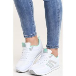 Biało-Miętowe Buty Sportowe Force. Białe buty sportowe damskie Born2be. Za 59,99 zł.