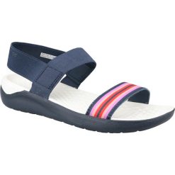 Crocs LiteRide Sandal 205106-97W sandały sportowe damskie granatowe 36/37. Klapki damskie Crocs, w paski, z tkaniny, sportowe, bez obcasa, z paskami, trekkingowe. W wyprzedaży za 179,99 zł.