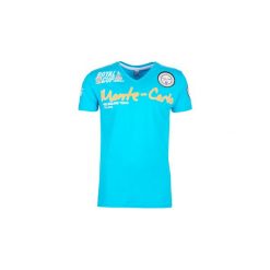 T-shirty z krótkim rękawem Geographical Norway JARO. Niebieskie t-shirty męskie marki Geographical Norway, s, bez wzorów, bez kołnierzyka, krótkie. Za 89,00 zł.