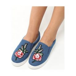 Trampki damskie slip on: Granatowe Slip On Eren
