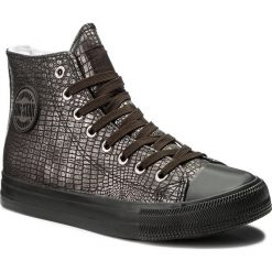 Trampki BIG STAR - Y274574 Brown. Pomarańczowe półbuty damskie marki BIG STAR, na co dzień, bez wzorów, z gumy, retro, bez obcasa, na płaskiej podeszwie, bez zapięcia. Za 99,00 zł.