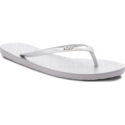 Japonki ROXY - ARJL100663 Sil. Szare klapki damskie Roxy, bez wzorów, z tworzywa sztucznego, bez obcasa. Za 60,00 zł.