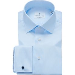Emanuel Berg - Koszula. Niebieskie koszule męskie Emanuel Berg, bez wzorów, z bawełny, eleganckie, z klasycznym kołnierzykiem, z długim rękawem. W wyprzedaży za 479,90 zł.