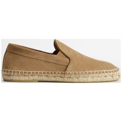 Mango Man - Espadryle skórzane Slipon. Espadryle męskie Mango Man, bez wzorów, ze skóry. Za 199,90 zł.