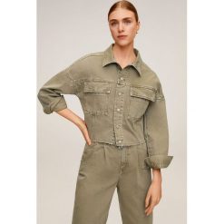 Mango - Kurtka jeansowa Melissa. Żółte kurtki damskie Mango, s, bez wzorów, z bawełny, krótkie, bez kaptura. Za 199,90 zł.