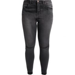 Zizzi Jeansy Slim Fit dark/grey denim. Szare jeansy damskie relaxed fit marki Zizzi, z bawełny. W wyprzedaży za 188,10 zł.